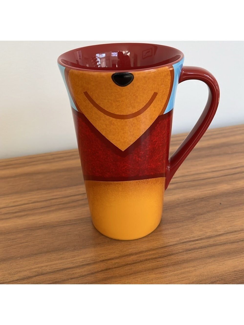 DISNEY STORE Winnie the Pooh Mug Abstract Stylized Pooh Bear Tall Mug 16 oz
